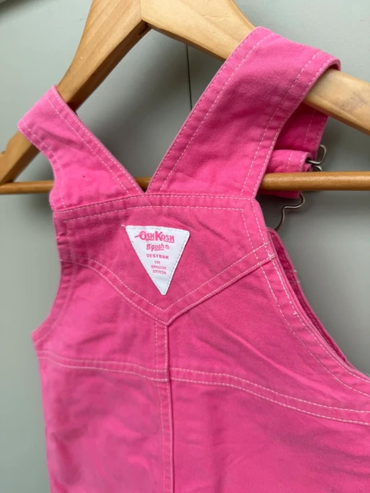 Oshkosh Vintage Pink Dungaree Dress 3T