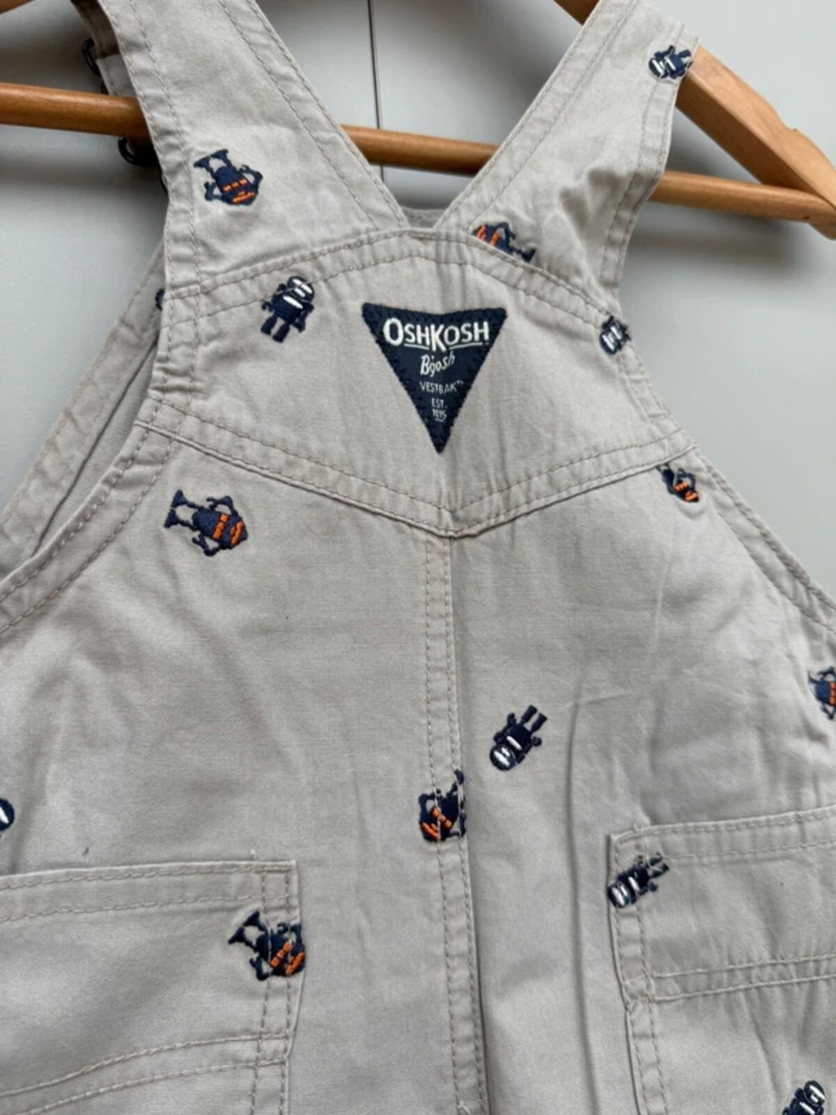 Oshkosh Monster Shortall Dungarees 12M