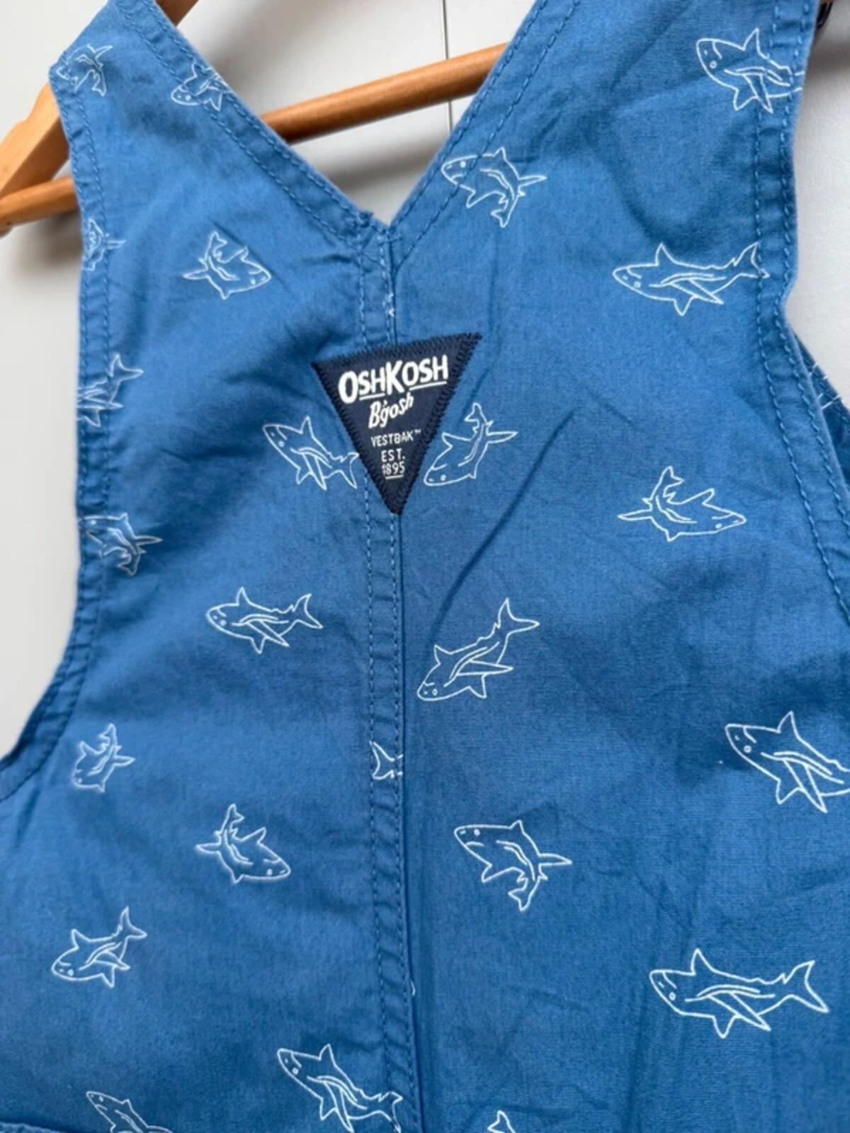 Oshkosh Shark Shortall Dungarees 3T