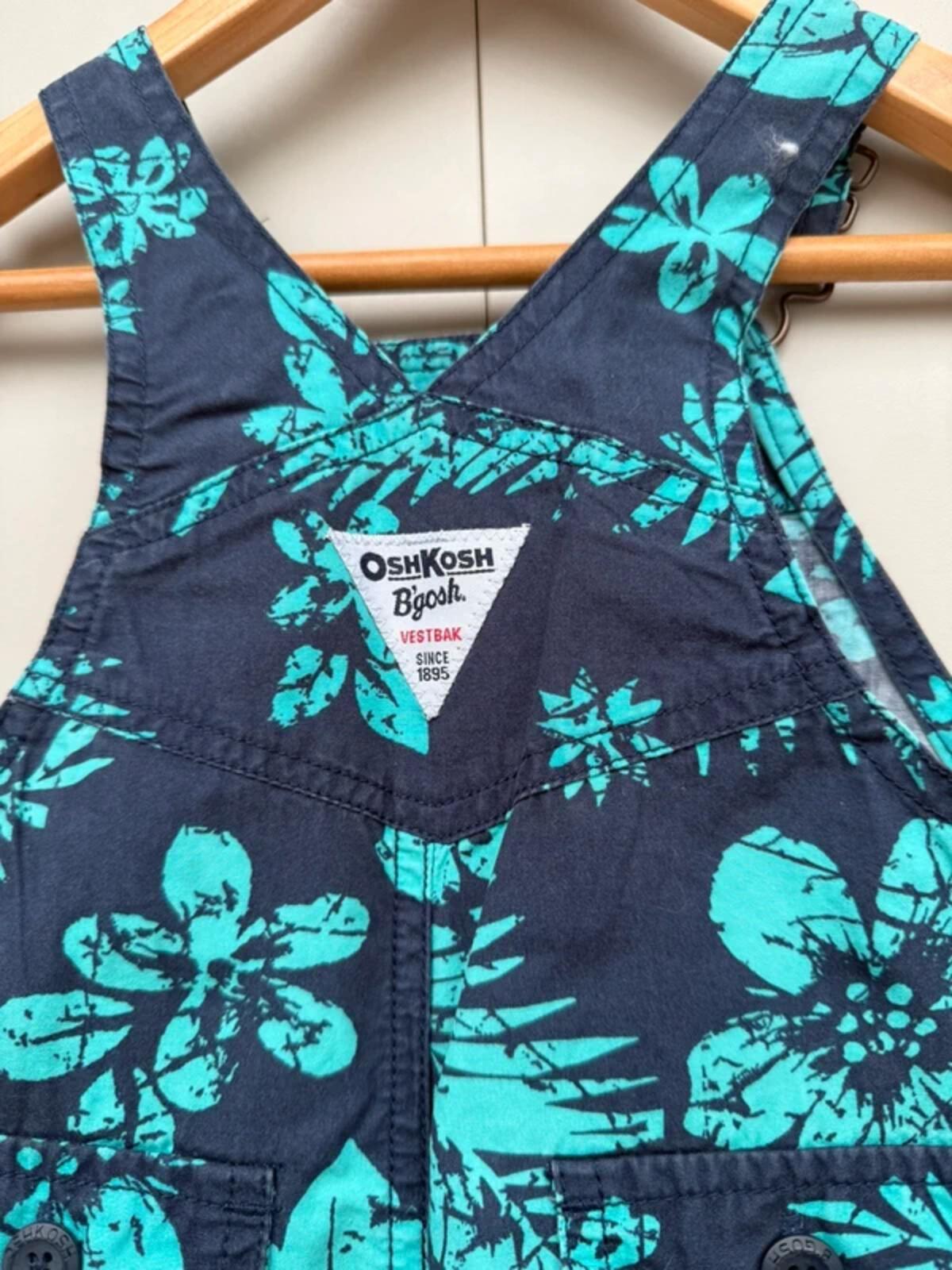 Oshkosh Hawaii Shortall Dungarees 12M