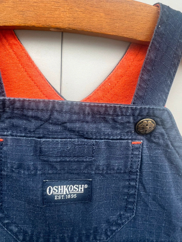 Oshkosh Vintage Navy Cargo Dungarees 3-6M