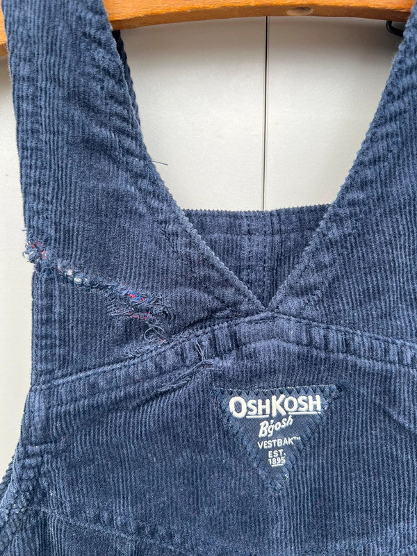 Oshkosh Corduroy Navy Dungarees 3T
