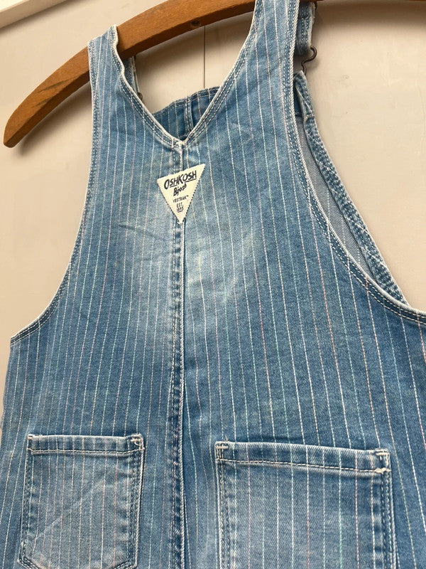 Oshkosh Multi Coloured Pin Stripe Dungarees 4T