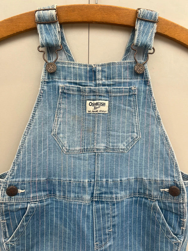 Oshkosh Multi Coloured Pin Stripe Dungarees 4T