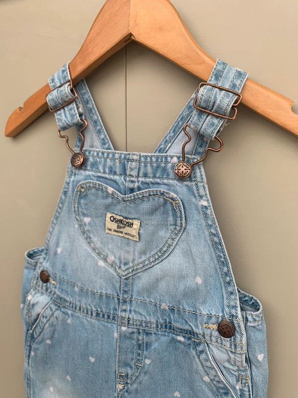 Oshkosh Denim Heart Dungarees 9M