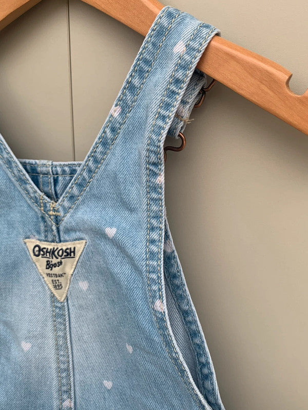 Oshkosh Denim Heart Dungarees 9M