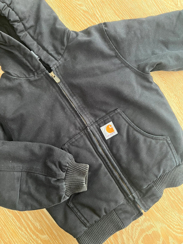 Carhartt Black Canvas Insulated Jacket XS (6)