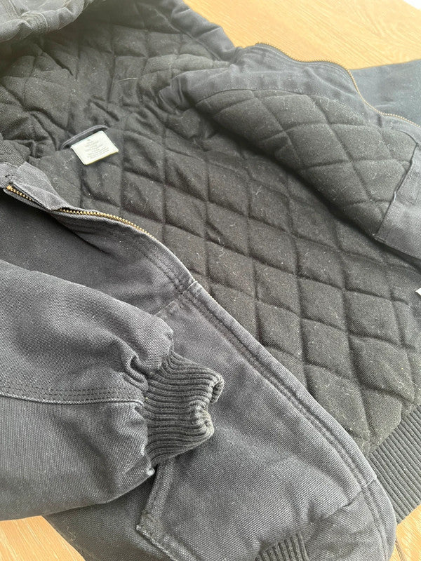 Carhartt Canvas Insulated Black Jacket Age 4