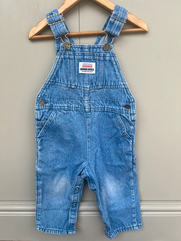 Oshkosh Vintage Light Denim Dungarees 3T