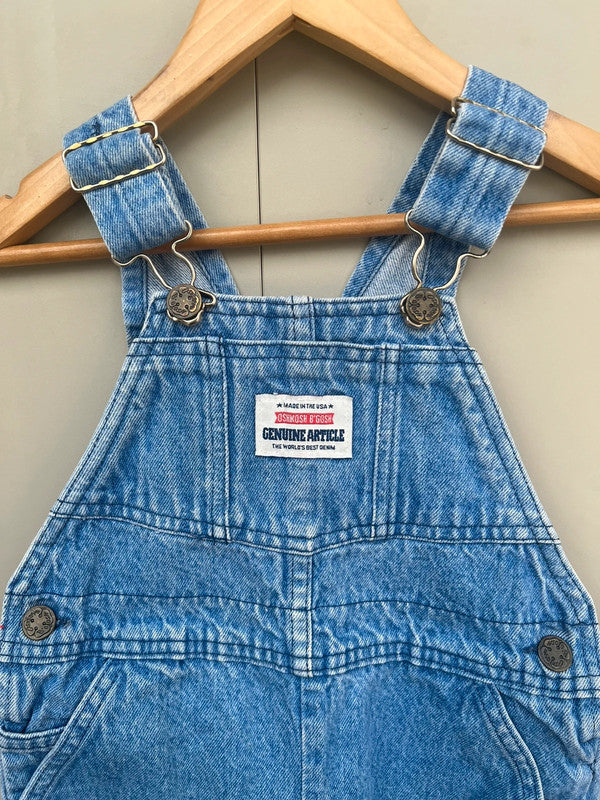 Oshkosh Vintage Light Denim Dungarees 3T