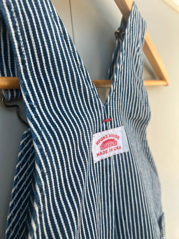 Round House Navy Striped Dungarees 5 Years