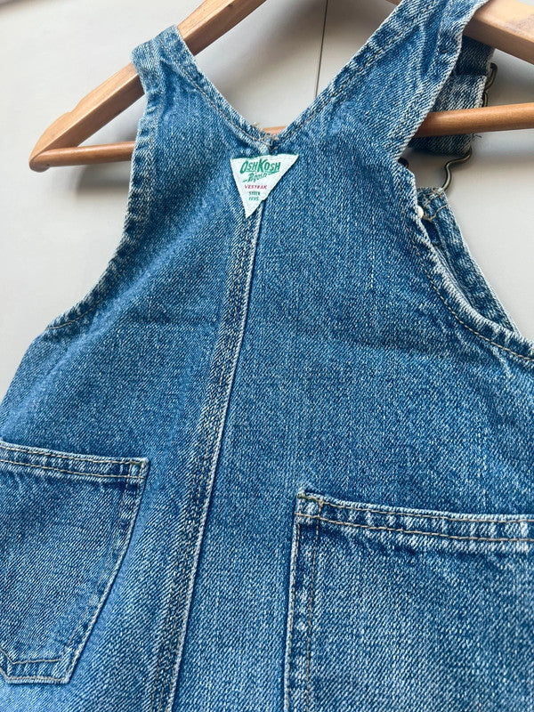 Oshkosh Vintage Denim Shortall Dungarees 12M