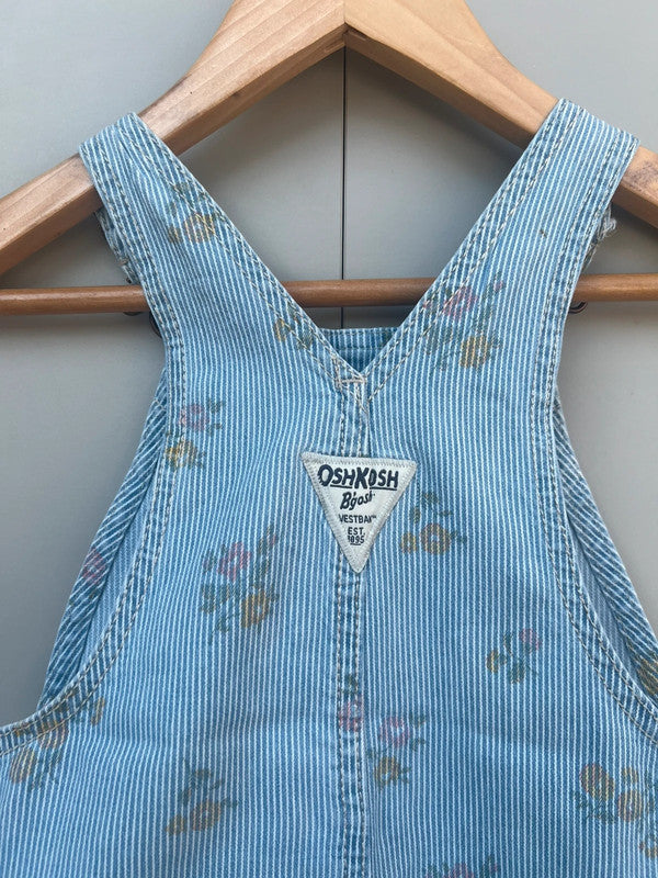 Oshkosh Striped Shortall Dungarees 24M
