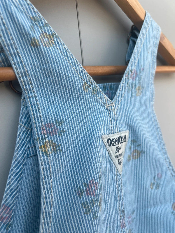 Oshkosh Striped Shortall Dungarees 24M