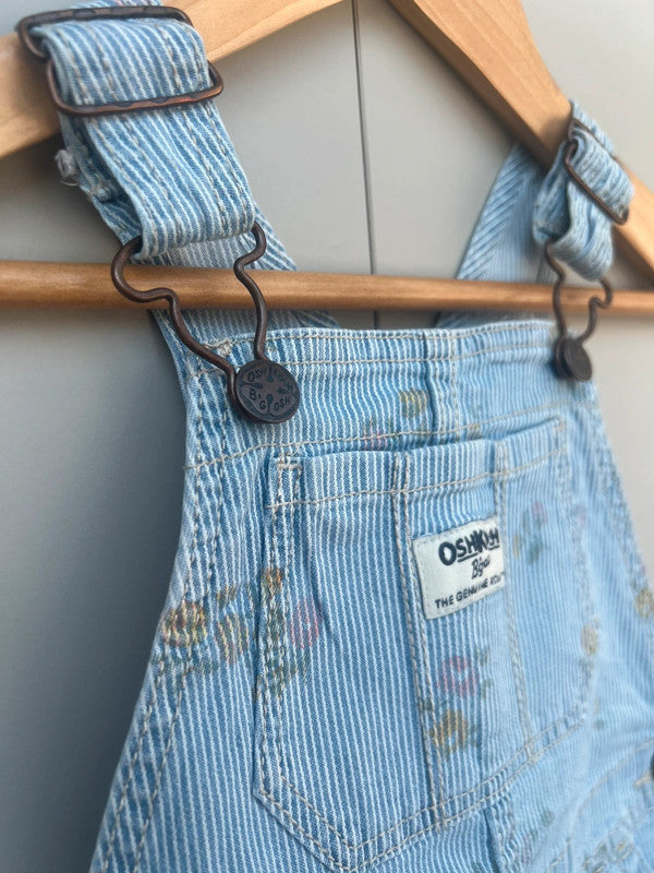 Oshkosh Striped Shortall Dungarees 24M