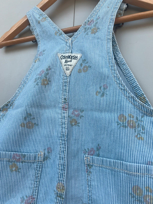 Oshkosh Striped Shortall Dungarees 24M