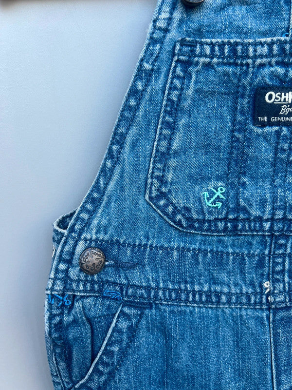 Oshkosh Denim Anchor Shortall Dungarees 18M