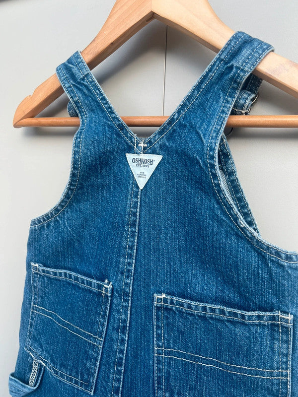 Oshkosh Vintage Denim Shortall Dungarees 12M