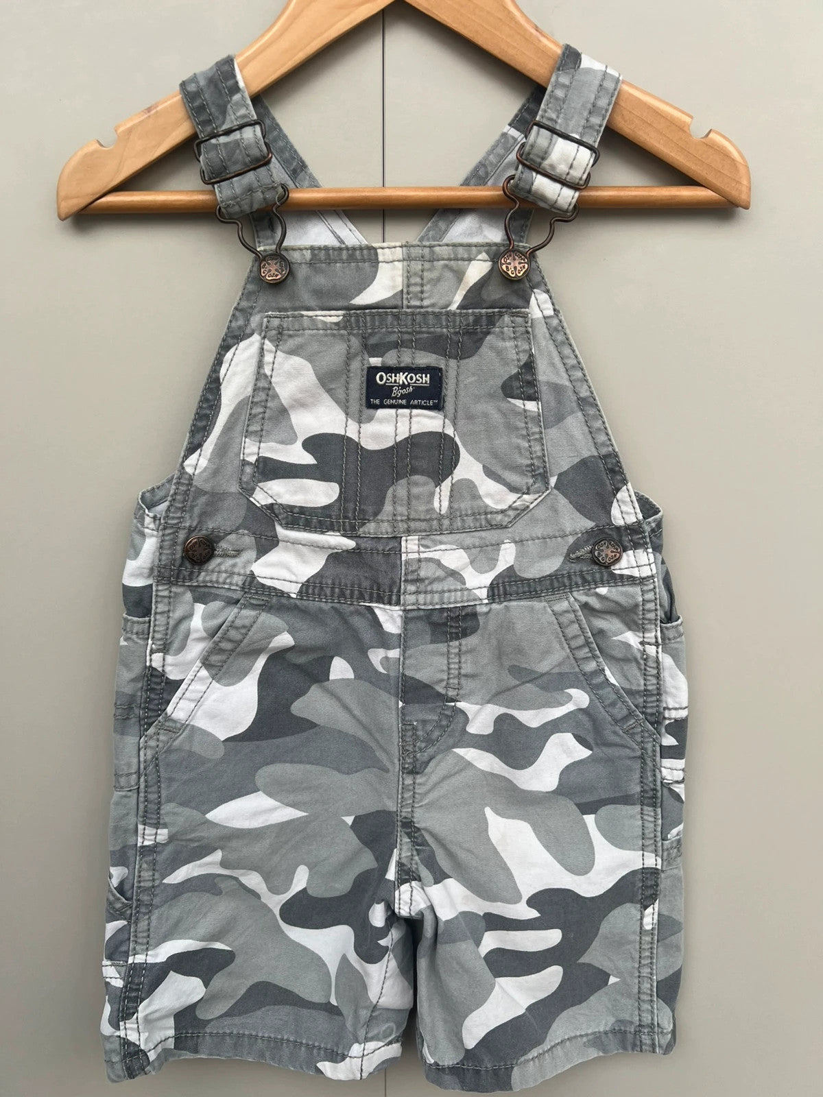 Oshkosh Camouflage Shortall Dungarees 24M