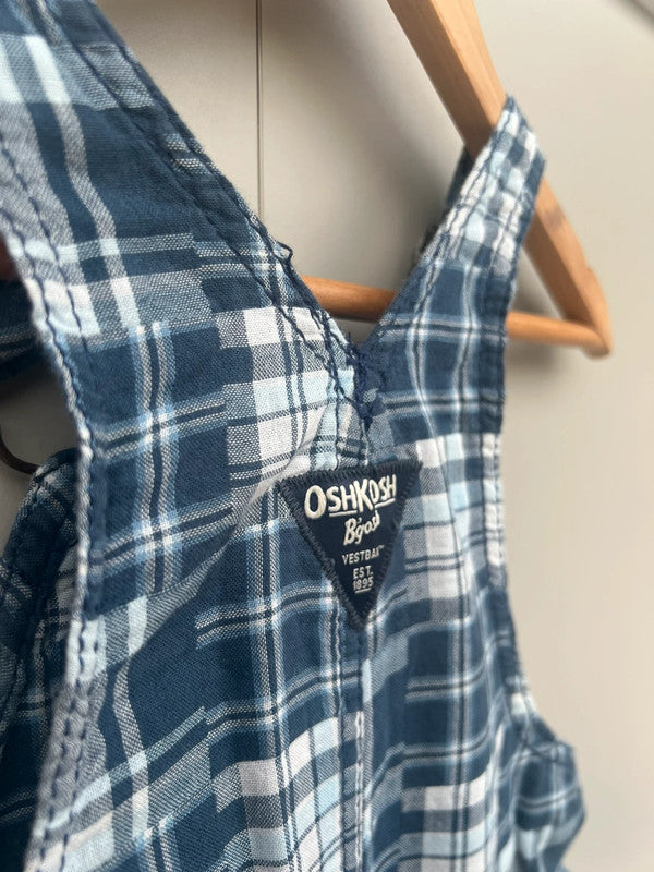 Oshkosh Check Dungarees 18M