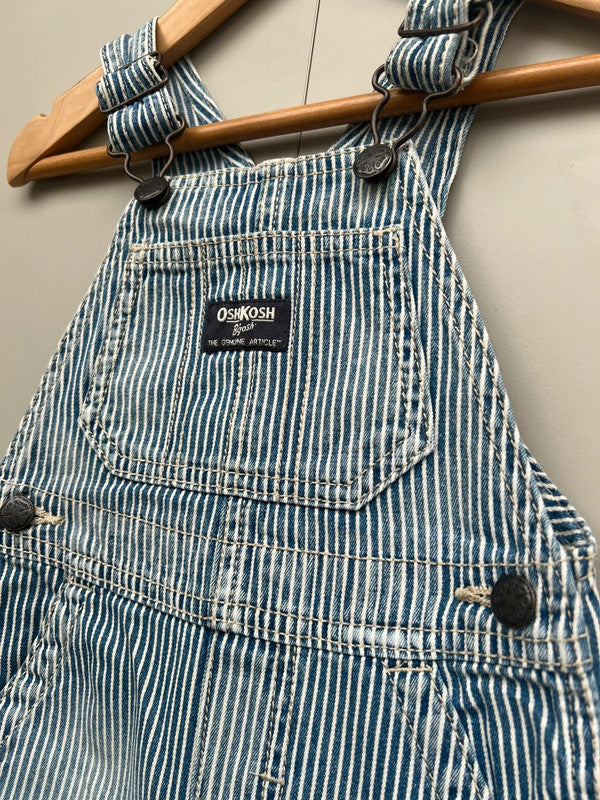 Oshkosh Hickory Shortall Dungarees 12M