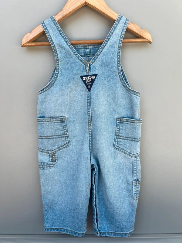 Oshkosh Light Denim Dungarees 9M