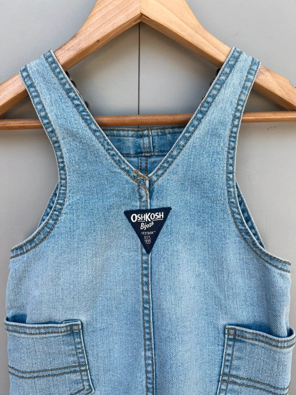 Oshkosh Light Denim Dungarees 9M