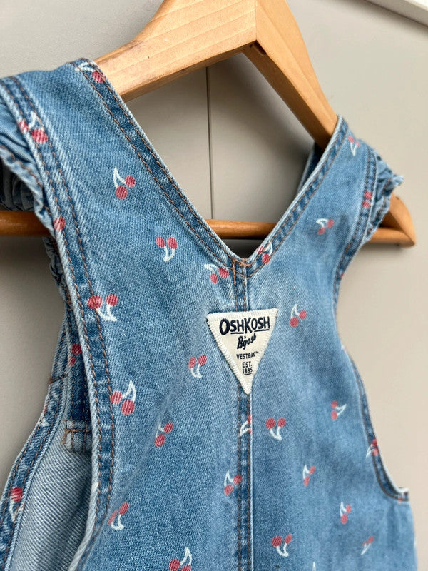 Oshkosh Cherry Shortalls 2T