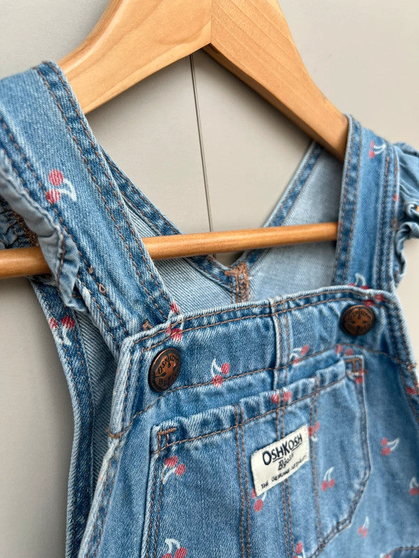 Oshkosh Cherry Shortalls 2T