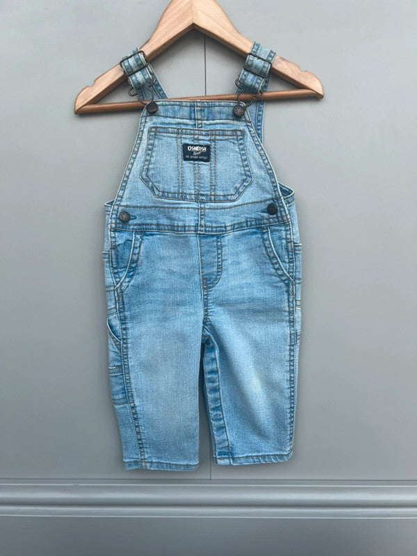 Oshkosh Light Denim Dungarees 6M