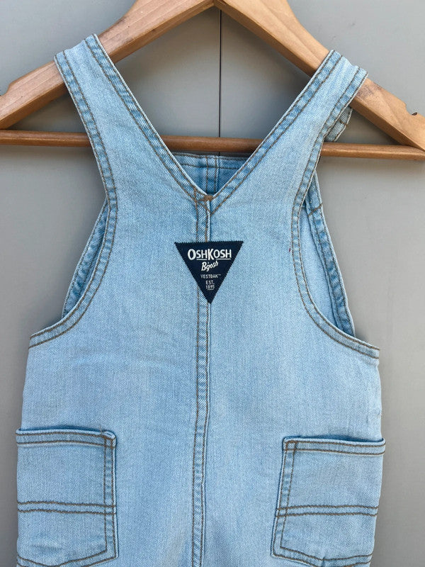 Oshkosh Light Denim Dungarees 6M
