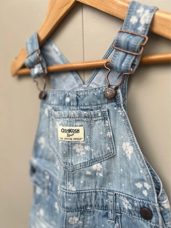 Oshkosh Floral Denim Dress 24M