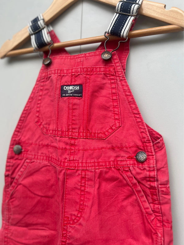 Oshkosh Red Dungarees 18M