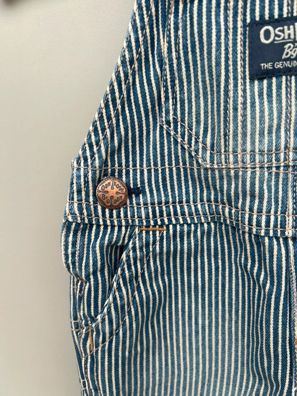 Oshkosh Hickory Stripe Dungarees 6M