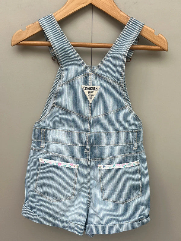 Oshkosh Striped Shortall Dungarees 24M