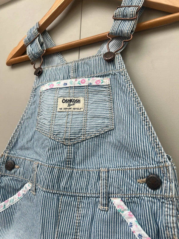 Oshkosh Striped Shortall Dungarees 24M