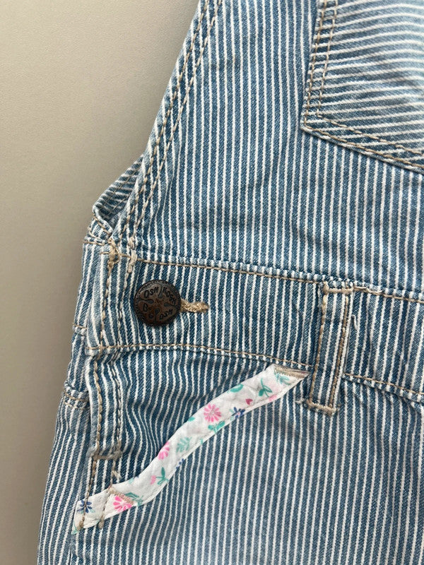 Oshkosh Striped Shortall Dungarees 24M