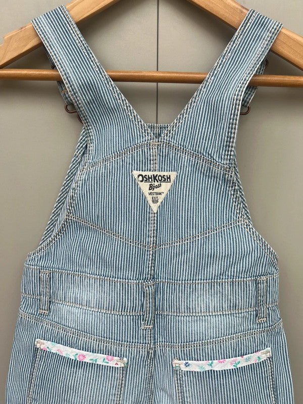 Oshkosh Striped Shortall Dungarees 24M
