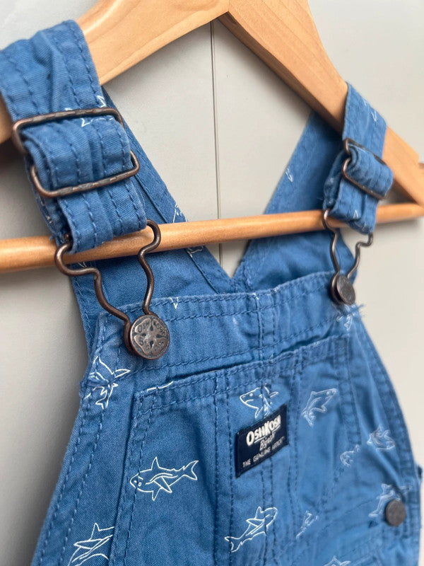 Oshkosh Shark Shortall Dungaree 18M
