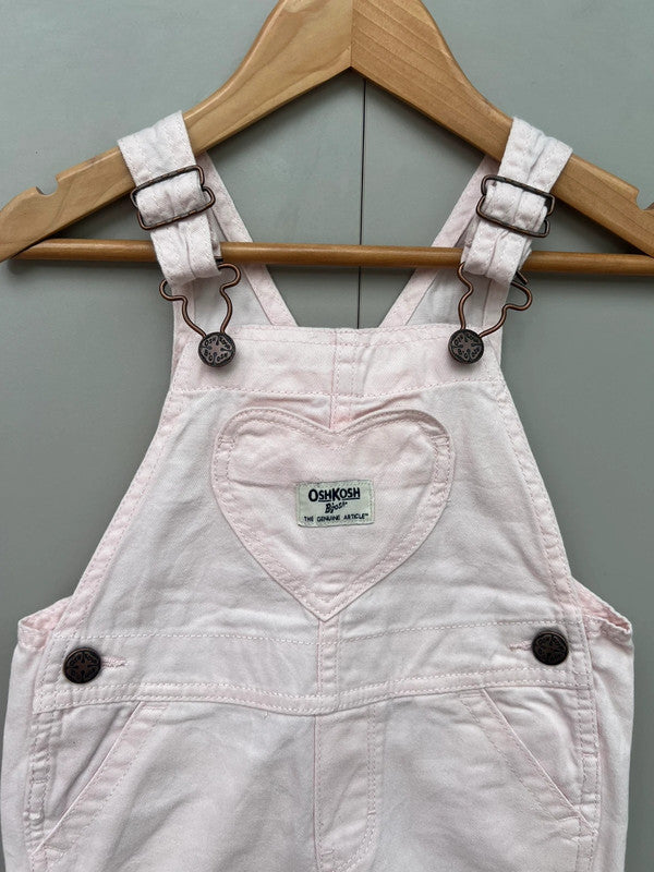 Oshkosh Rose Pink Dungarees 2T