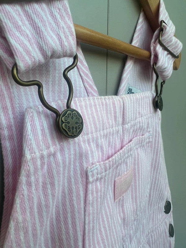 Oshkosh Pink Hickory Dungarees 3T