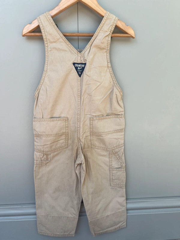Oshkosh Cargo Beige Dungarees 2T
