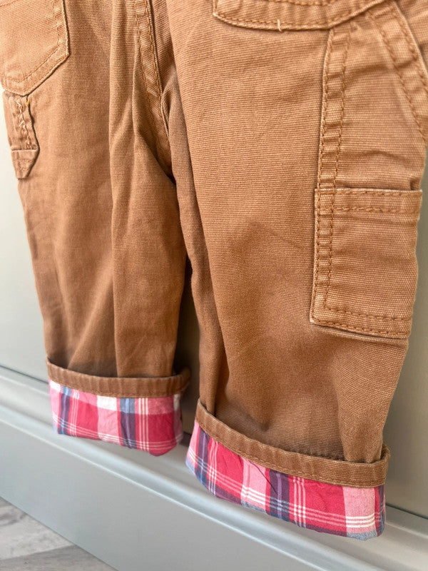 Oshkosh Cargo Mustard Dungarees 18M
