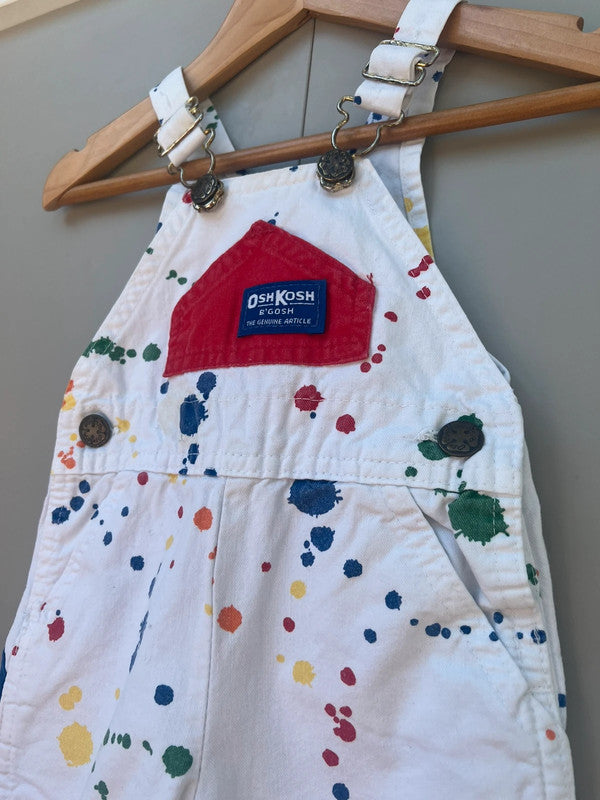 Oshkosh Paint Splatter Vintage Dungarees 9M