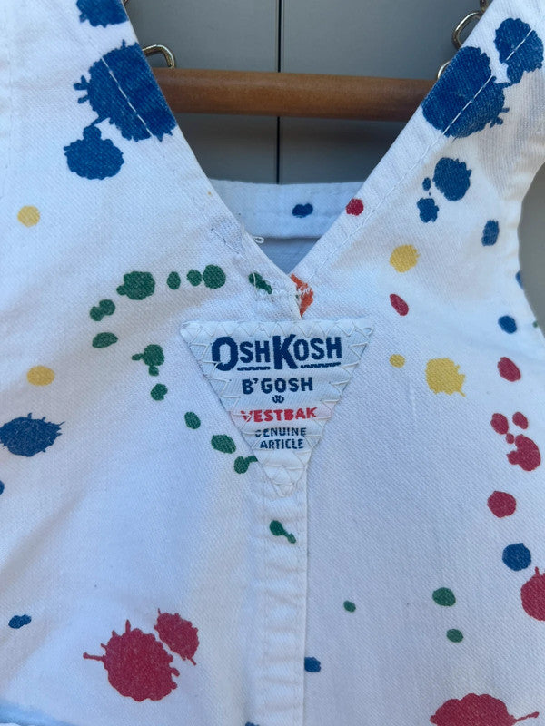 Oshkosh Paint Splatter Vintage Dungarees 9M