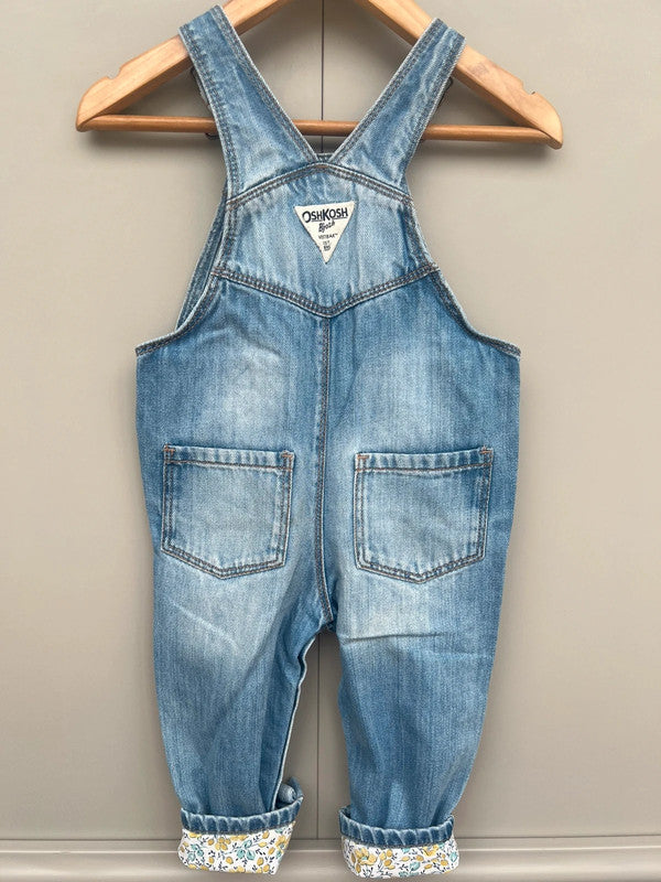 Oshkosh Denim Floral Turn Ups 12-18M