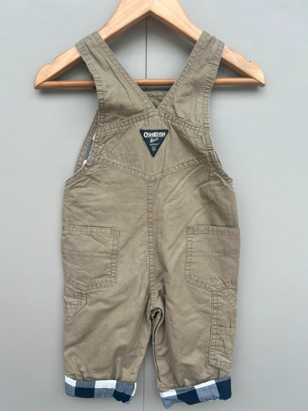 Oshkosh Beige Cargo Dungarees 9-12 M
