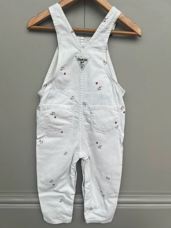 Oshkosh Floral Dungarees 24M
