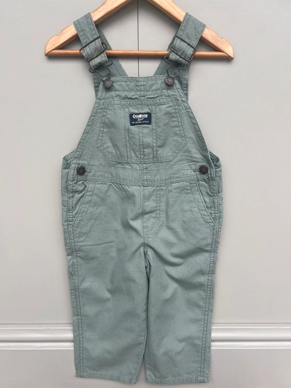 Oshkosh Sage Green Dungarees 2T