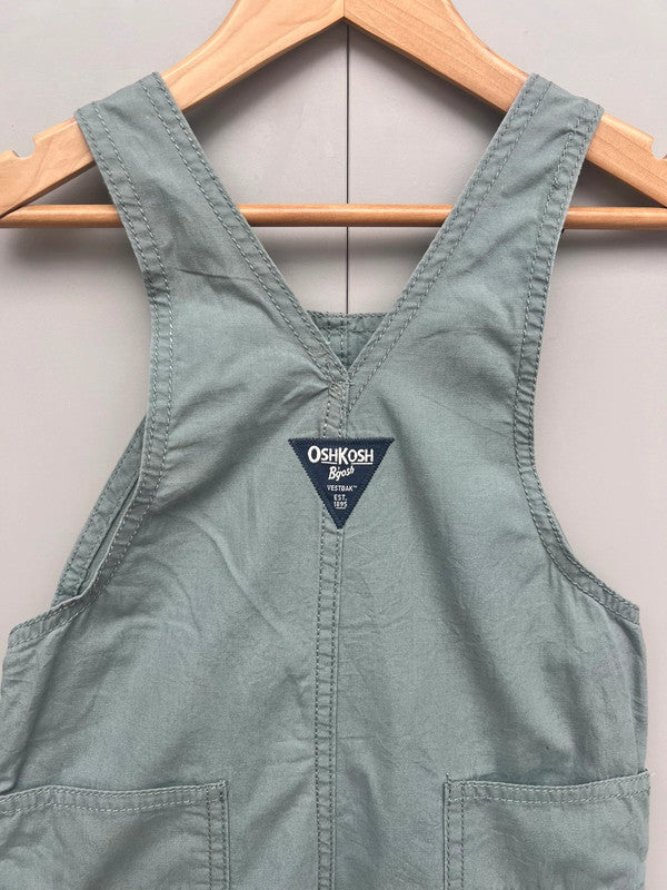 Oshkosh Sage Green Dungarees 2T